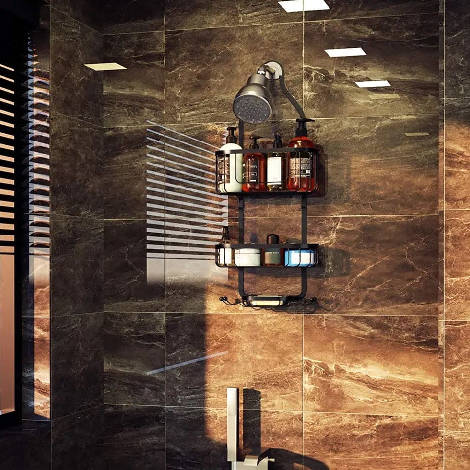 Over Head Shower Organizer, Metal Bathroom Shelf, Head Hanging Shower Bathroom Organizer, Caddy Shower Storage Rack Basket With Hooks, Shower Shampoo Cosmetic Organizer Rack Over Head Shower Organizer, Metal Bathroom Shelf, Head Hanging Shower Bathroom Organizer, Caddy Shower Storage Rack Basket With Hooks, Shower Shampoo Cosmetic Organizer Rack
